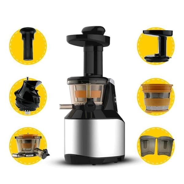 LCC® slow speed juicepress för färsk fruktjuice - Silver - HIGH-TECH &amp; WELLBEING