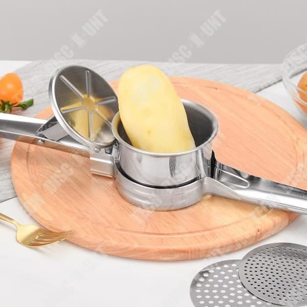 TD® rostfri potatis, mos, vitlök, frukt, grönsakspress, professionellt köksredskap