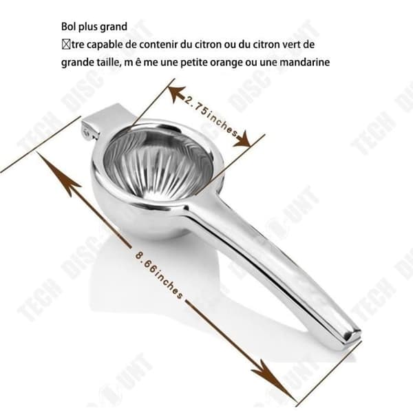 TD® Citrus Juicer, Nonstop Manuell Citrus Juicer, Juicer, Tål att diskas i diskmaskin
