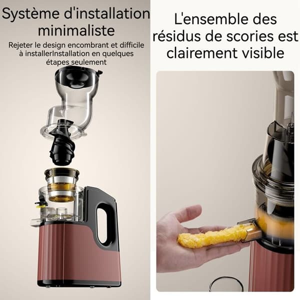 Citruspress - INN® - 350W - Rostfritt stål - Multifunktionell - 48 varv/minut