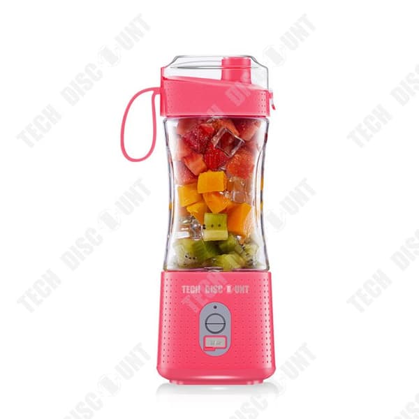 TD® Bärbar Juicer med läcksäkert lock, Mini Kraftfull Sladdlös Juicer, Uppladdningsbar, Smoothie, Shake, Frukt