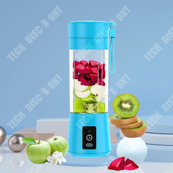 TD® Elektrisk sexbladig juicepress sladdlös bärbar juicekopp USB uppladdningsbar hushållsjuicekopp