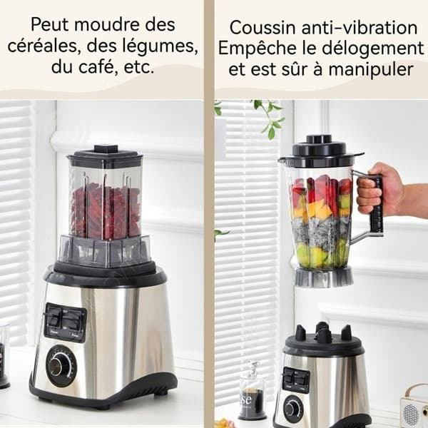 INN Saftcentrifug 38 000 varv/min i rostfritt stål med 3 utbytbara koppar citruspress mixer smoothie köttfärs