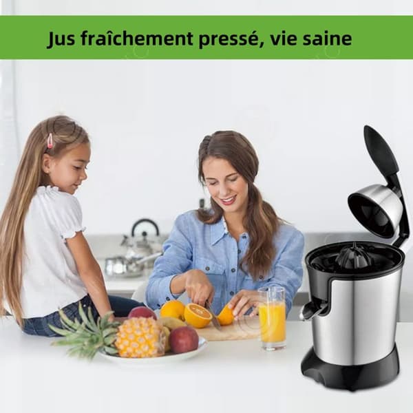 INN Citruspress 350W 400ml Lätt att rengöra för apelsiner och andra citrusfrukter Kockrobot för separation av uppslamningar och