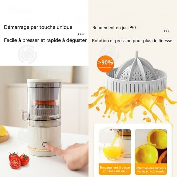 INN Citruspress 600ml 45W juice extractor för hemmabruk bärbar juice separator mini multifunktionell mixer vit