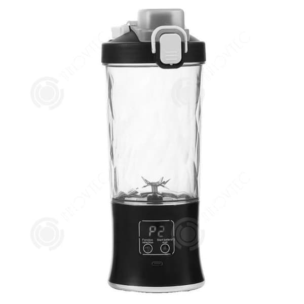 INN Citruspress 600ml 3000mah portabel citruspress med krossad is elektrisk citruspress med ljus och digital display