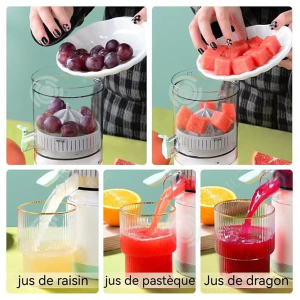 INN Citruspress 600ml 45W hushållsjuicepress bärbar separerad mini multifunktionsblender grön