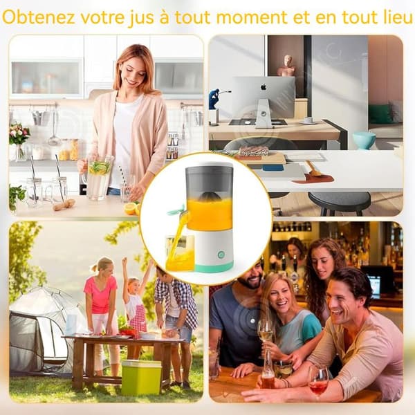 INN Citruspress 600ml 45W hushållsjuicepress bärbar separerad mini multifunktionsblender grön