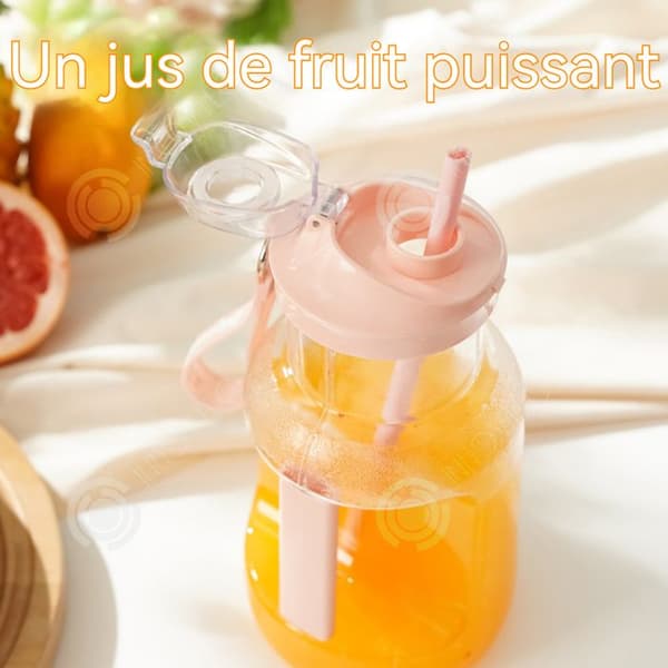 INN Citruspress 400-600ml multifunktionell citruspress för hemmet, lätt att transportera med USB-laddning, söt form med snöre.