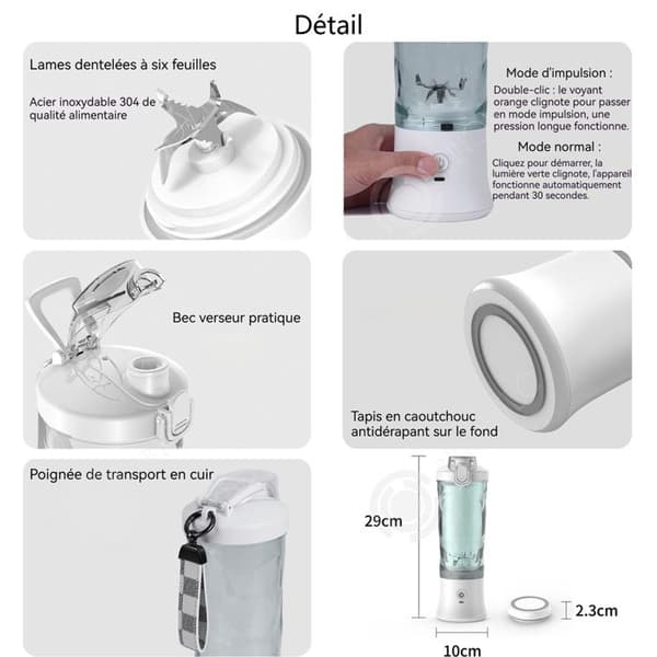 INN Elektrisk citruspress 600ml kraftfull dubbelfunktion design med fliklock sex rostfria blad vit