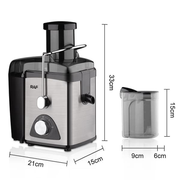 Elektrisk Juicepress, 800W Effekt, Tvåhastighets Juicepressning,800w