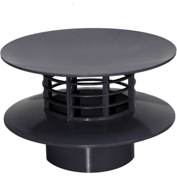 Statisk extraktor First Plast ES100A svart diameter 100 mm