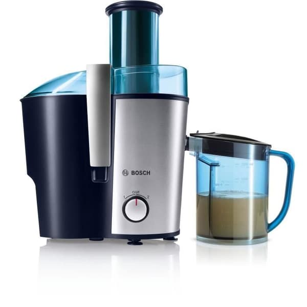 Centrifuger - BOSCH - MES3500 - Blå / silver - Kraftfull 700 watt motor - Stor, extra bred påfyllningsskorsten (73 mm)