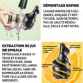 Miniatyrbild 3 av 4: INN Juicextraktor 250w helfruktjuicextraktor kalljuicextraktor, halkfria fötter