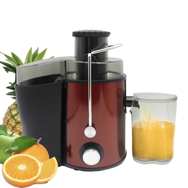 Elektrisk Juicepress, 400W Effekt, 3 Hastighetsinställningar,EU, Röd