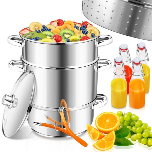 Ångsaftcentrifug Induktion rostfritt stål Juicer Fruktsaftcentrifug Juicer