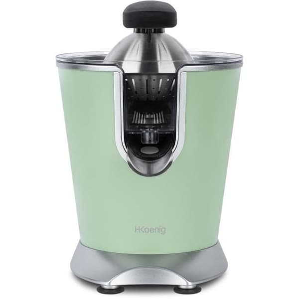 H.KOENIG/AGR88 - Citruspress - Effekt: 160W - Tyst - Anti-droppsystem - Rostfritt stålhus - BPA fri