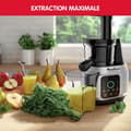 Miniatyrbild 2 av 6: MOULINEX Juice &amp; Clean Juicextraktor, Easy Clean-teknik, Kallpressning, Justerbar massa, Pekskärm ZU420E10