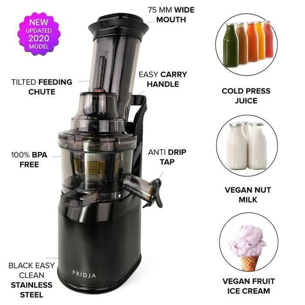 Långsamtuggande frukt- och grönsaksjuicer Slow Juicer Färska juicer och hälsosorbetglass