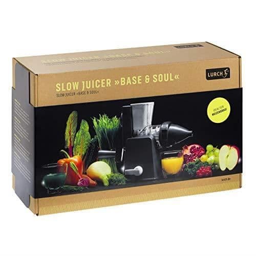 Lurch 200510 Base&Soul Slow Juicer Manuell juicepress för vetegräs, grönsaker och frukter 200510