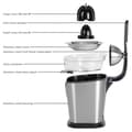 Miniatyrbild 5 av 6: Slow juicer - ProfiCook - PC-ZP 1154 - Svart - Rostfritt stål - 160 W