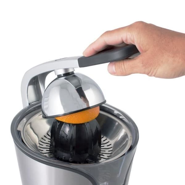 SUNTEC ZIP-8441 PRO juicepress i rostfritt stål med 2 storlekar av presskoner och behållare på 360 ml