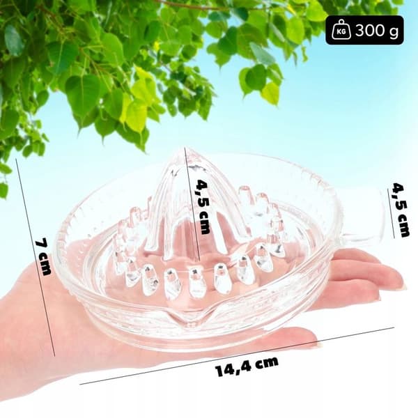 Citruspress - Kadax - Sodakalciumglas - Manual - Transparent - 1 styck