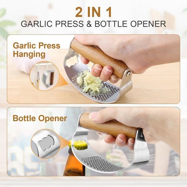 Frukts presse - grönsakspresse - manuell citruspress Glasflength - XY-ZJ- vitlökspress-01