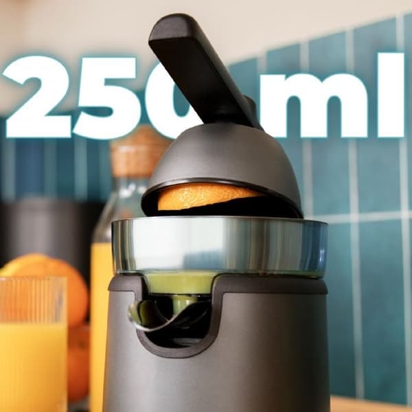 Elektryck citruspress - EssentialVita - Hyden 120 - 120 W - Två avtagbara koner - Lång spak