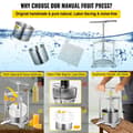 Miniatyrbild 3 av 4: Fruktpress - grönsakspress - Vevor manuell citruspress - DGNSDZZJSILVER3L