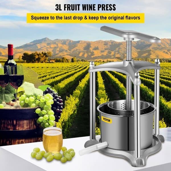 Fruktpress - grönsakspress - Vevor manuell citruspress - DGNSDZZJSILVER3L