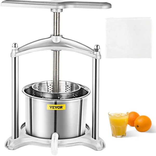 Fruktpress - grönsakspress - Vevor manuell citruspress - DGNSDZZJSILVER3L