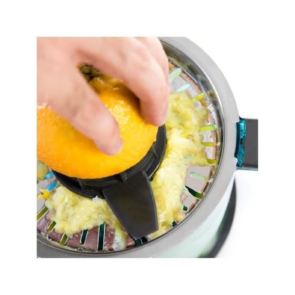 Cecotec ZitrusEasy Inox elektrisk juicepress med rostfritt stålfilter och dubbel rotationsriktning