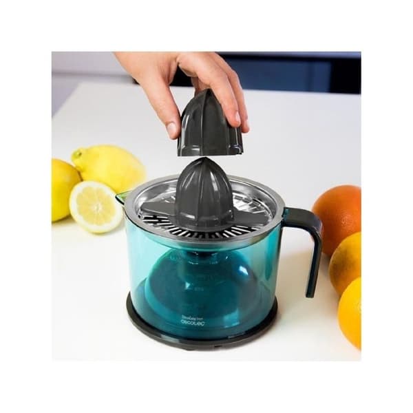 Cecotec ZitrusEasy Inox elektrisk juicepress med rostfritt stålfilter och dubbel rotationsriktning