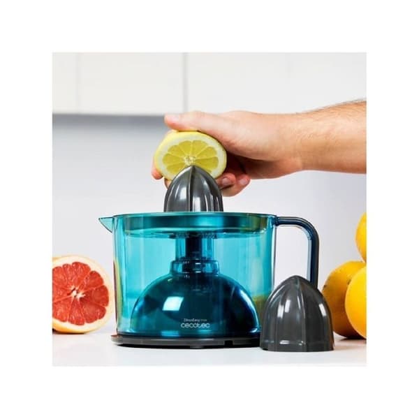 Cecotec ZitrusEasy Inox elektrisk juicepress med rostfritt stålfilter och dubbel rotationsriktning
