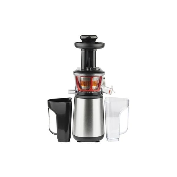 H.KOENIG GSX12 vertikal juicepress - Rostfritt stål - 400W - Skonsam tryckteknik - Tillbehör ingår