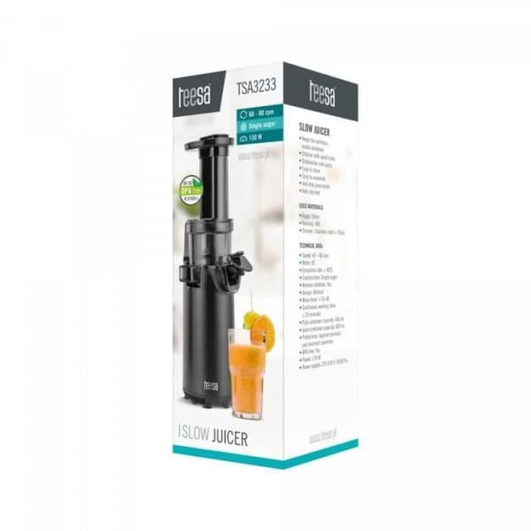 TEESA Compact Slow Juicer i BPA-fritt rostfritt stål TSA3233 - 5901890075824