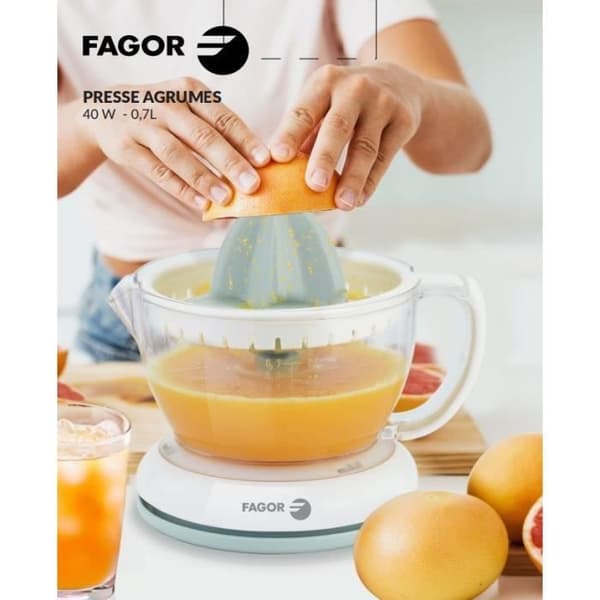Sähköinen sitruspuristin - FAGOR - FGPA07 - 700 ml - 2 kartiota - Kaatonokka