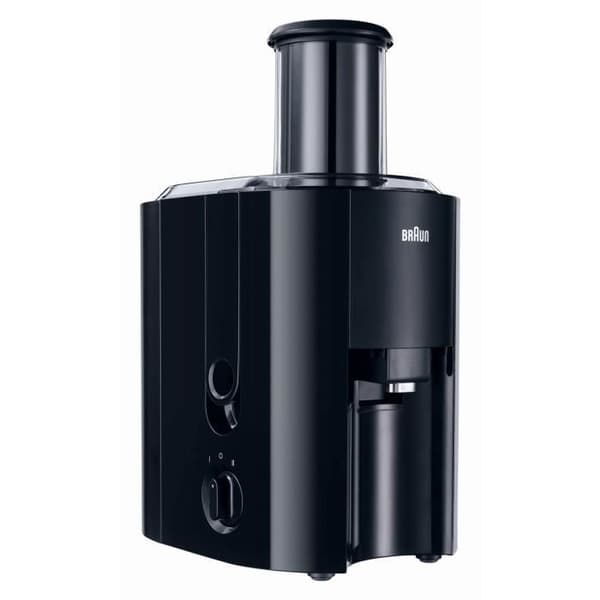 BRAUN J300 MultiQuick 3 Juicer - Sort - 2 Hastigheder - 2L Pulpbeholder - Hurtigt Juicingsystem