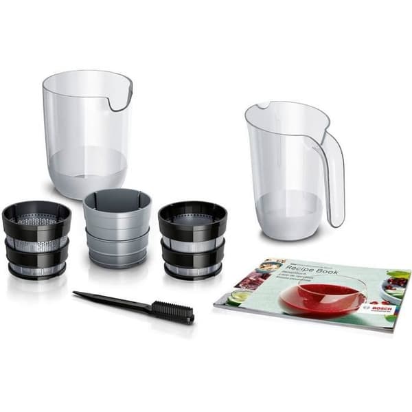 Juicecentrifug - BOSCH - MESM731M VitaExtract - Svart/rostfritt stål - 150 W - 1 hastighet + backväxel - säkerhetssystem på locket