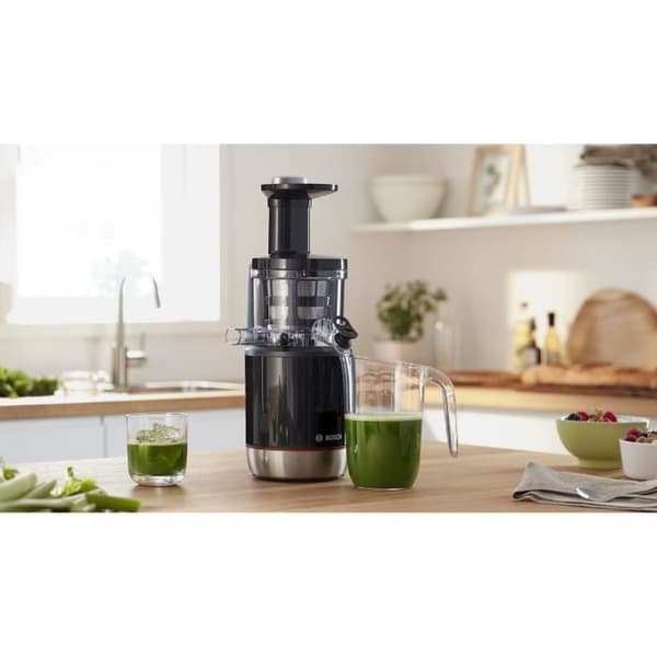 Juicecentrifug - BOSCH - MESM731M VitaExtract - Svart/rostfritt stål - 150 W - 1 hastighet + backväxel - säkerhetssystem på locket