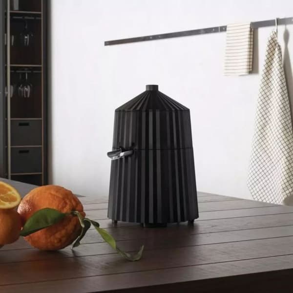 Citruspresse - Alessi - Modell MDL07 B - Svart - Termoplastisk resin - 18,5 x 28 cm
