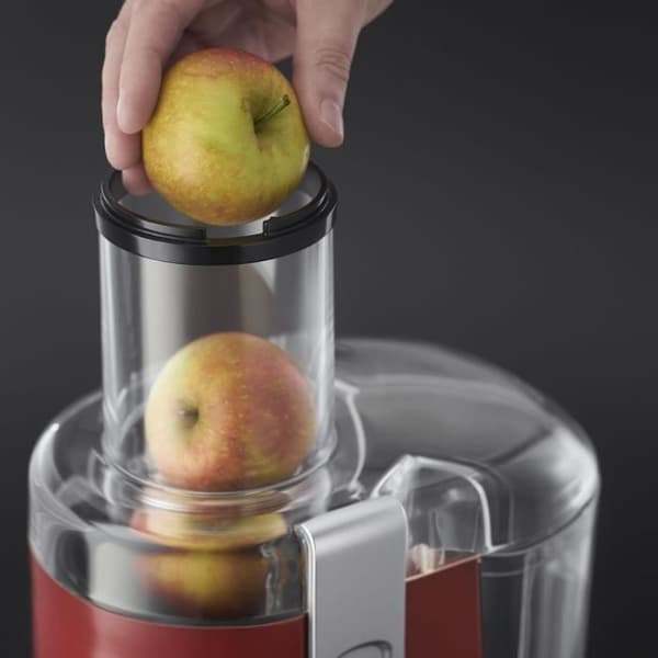 Juicer - RUSSELL HOBBS - Desire 24740-56 - 550 W - 2 hastigheter - 75 mm ränna - 2 l fruktköttsbehållare - 750 ml kanna