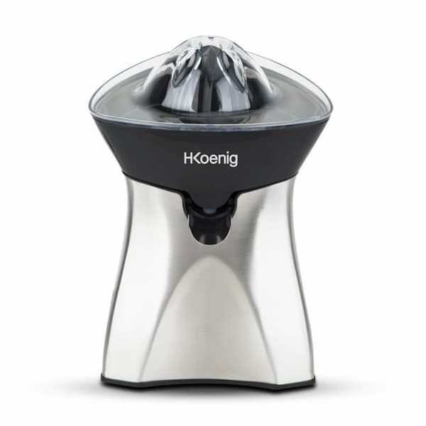 Elektrisk citruspress - H.KoeNIG AGR60 - 2 utbytbara koner - Droppfri pip - Rostfritt stål