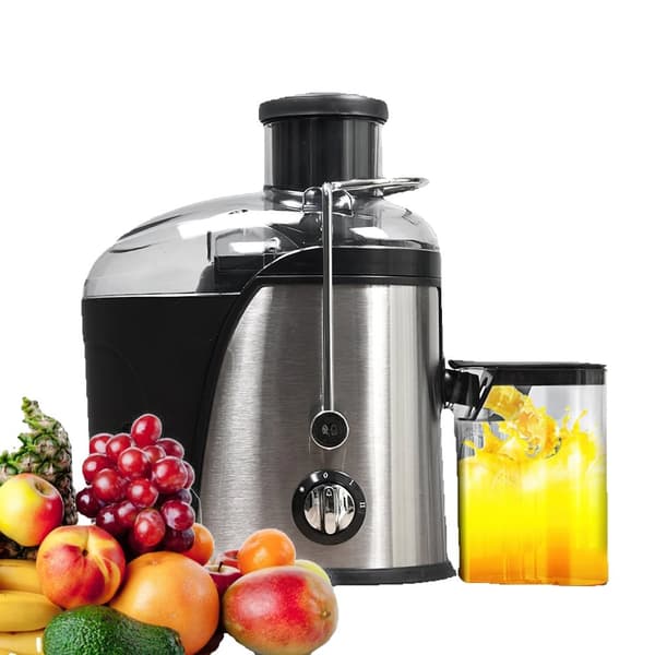 Elektrisk Juicepress, 400W Hög Hastighet, 1,5L Kapacitet,silver
