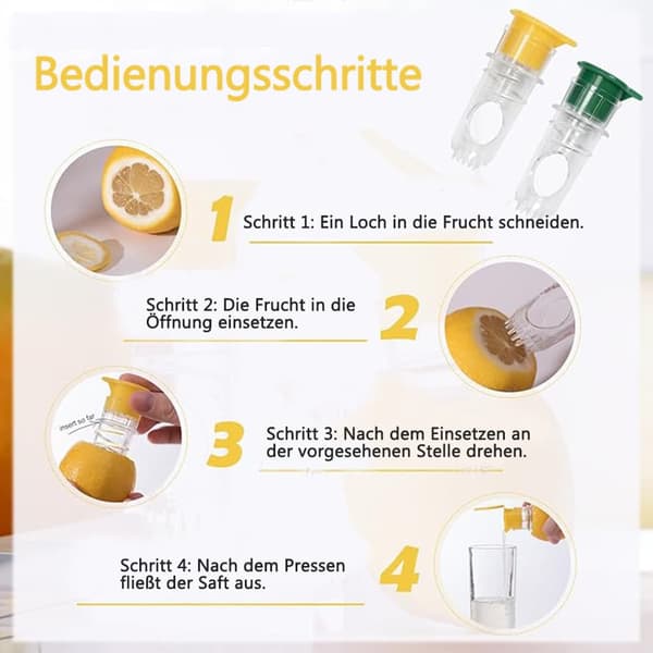 Lollanda Manuell citronpress, juicepress, limefruktpress med juiceutlopp