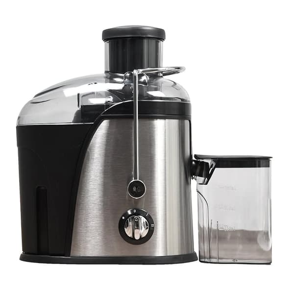 Saftpresser, 800W effekt, 3-tommers stor mund, centrifuge til hele frugter og grøntsager, nem at rengøre., Sølv, EU