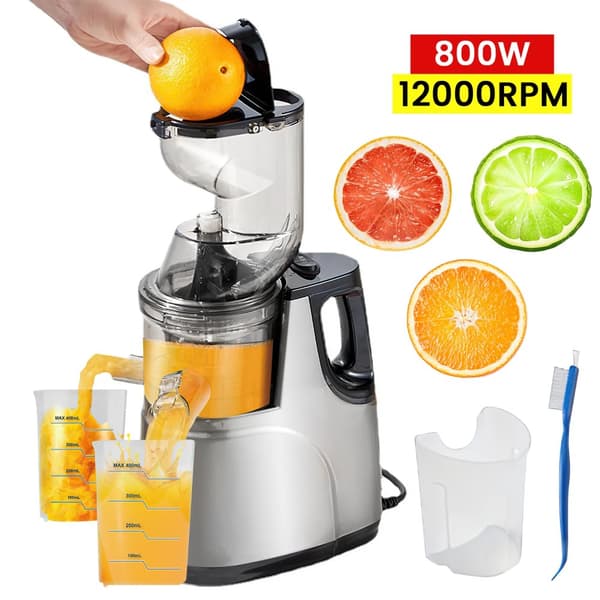 Juicemaskin, 800W effekt, 12000RPM hastighet, automatisk fruktköttsutstötning,EU