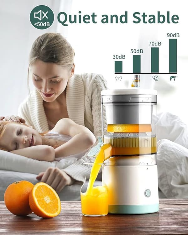 Elektrisk Juicepress - USB-laddbar, Bärbar Design för Enkel Användning