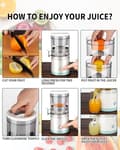 Miniatyrbild 7 av 8: Elektrisk Juicepress - USB-laddbar, Bärbar Design för Enkel Användning